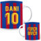 Taza Personalizada Barcelona con Nombre - Barcelona - Equipo de Fútbol - Taza Cafe Cullet - Regalo Original - Cerámica Blanca