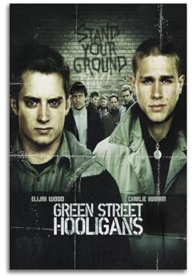 SILATSAWTU Filmposter mit Fußball-Hooligan, dekoratives Gemälde, Leinwand, Wandposter und Kunstdruck, moderne Familienschlafzimmer-Dekoration, Poster, 30 x 45 cm