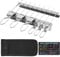 Doppio spiedo Dubong con 2 spiedini in acciaio inox, facile da usare. xiangbaoshang(set da 9 pezzi)
