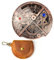 Roulette Dice von Unique Dice 7-in-1 Drehscheibe Würfel DND Spinner Metall D20 Rollenspiel Dungeons and Dragons (Rotes Kupfer mit Ledertasche)