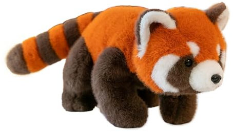 Fiotha Roter Panda Kuscheltier, 30cm Plüschtier, Waschbär, Red Panda Plush, Kawaii Plüschtier, Geschenke für Mädchen und Jungen