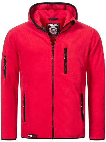 Rock Creek Fleecejacke Herren Outdoor H-390 | Wärmender Sweat-Pullover mit Reißverschluss, weiche Wanderbekleidung für Männer, Alltag, Camping und Freizeit