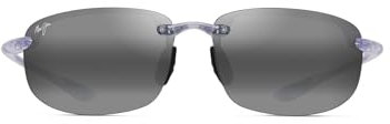 MAUI JIM GREY HOOKIPA SHINY CRYSTAL 64