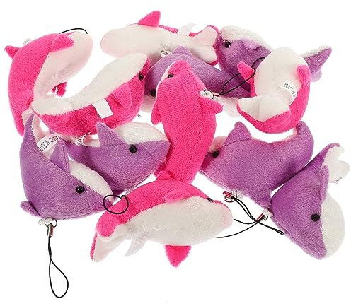 Holibanna Schlüsselanhänger Delfine Plüsch Stofftier 8cm Dekorative Tasche Robuste Schlüsselanhänger Für Schlüssel Versorgung