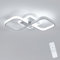 Comely Deckenleuchte LED Dimmbar, 40W 4500LM Modern Deckenlampe LED mit Fernbedienung 3000K-6500K, Weiß Deckenbeleuchtung für Schlafzimmer Wohnzimmer Esszimmer Flur Küche