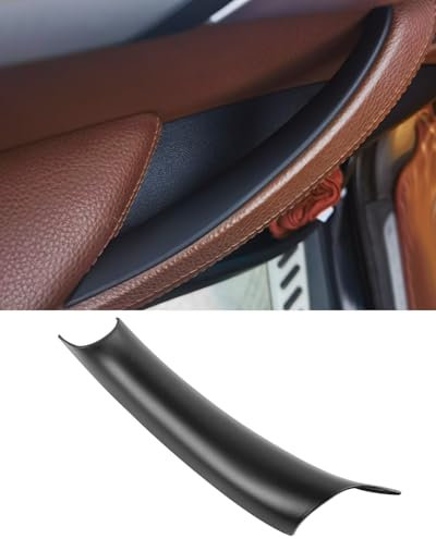 for X5 X6 Left Door Pull Handle Cover Interior Trim for BMW X5 F15 X6 F16(2014-2018) - Protects Original Door Handles (Left Side, Black)