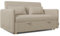 Nalui- Sofa Cama 2 plazas 3 en 1 Nest 2 139x100x80cm con Respaldo Ajustable y 2 Almohadas. Sofa Cama Chaise Longue, Soporta hasta 240Kg. Sofa 2 Plazas Convertible en Cama 120x190cm, Beige