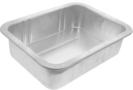 Portable Metal Oil Drain Pan, Car Oil Pan Thickened Drainage Tray, Multi-Use Parts Cleaning Tray, Automotive Maintenance Tool, 5L