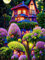 Puzzle 1200 Teile Erwachsene,Framed Baumhaus Puzzles für Lernspiel Herausforderungsspielzeug 1200 Teile Puzzles für Erwachsene Kinder Geschenk Moderne Wohnkultur
