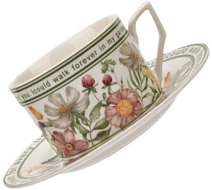 DECOMELODY 1Set Tazza Ceramica con Tazza da Tè Decorativa per Acqua Latte per Ogni Occasione