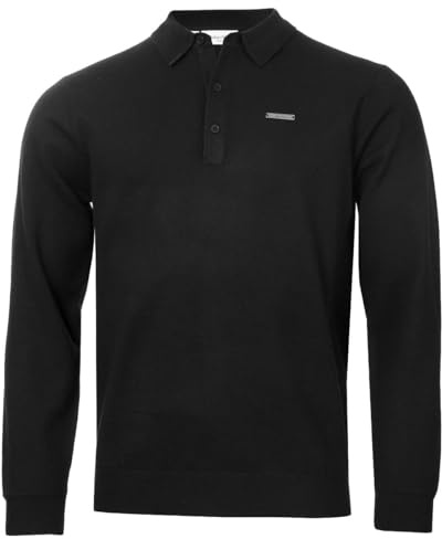 Calvin Klein Mens Stanton Polo Durable Breathable Easy Care Golf Sweater