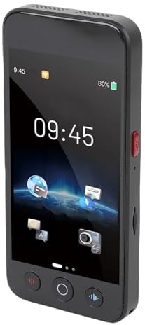 Goshyda AI Language Translator -Gerät ohne WLAN Benötigt - 142 Sprachen Online & 19 Offline, Tragbare 8MP Kamera -Foto -Sprachübersetzung für Geschäftsreisen Lernen