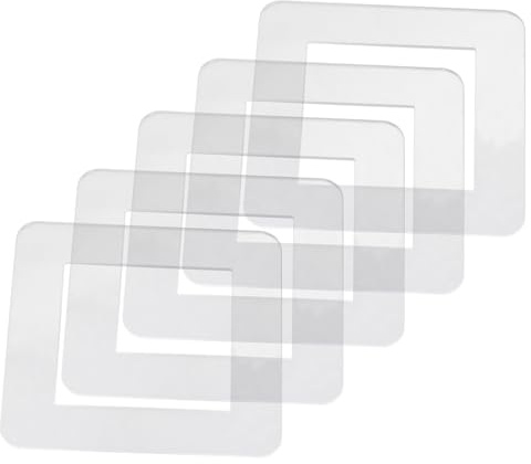 HAMPPLIES 5 Stück-pack Acryl Lichtschalter Abdeckungen für Steckdosen und Schalter Einfache Wartung und Vielseitiger Schutz Wandschutzlösung für Zuhause