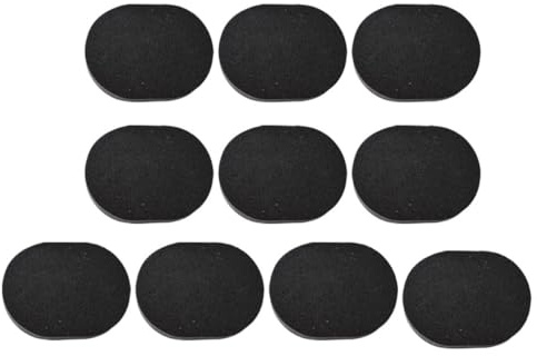 Gesichtsreinigungspads aus Schwamm für Tägliche Reinigung | Schwarz, Sanfte Massage, Make Up Entfernung, für Gesichtshaut, Tägliche Pflege, Kompakte 10 Stück-packung