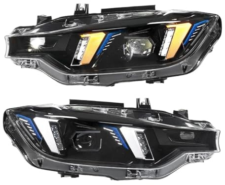 Autolichter, kompatibel mit BMW F30 F35 F31 320I 325I Scheinwerfer 2013–2019 3er-Reihe, Scheinwerfer-Tagfahrlicht-Projektorobjektiv, Autozubehör
