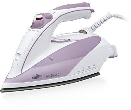 Braun TS505 Fer à Repasser Plastique Blanc/Lilas 25 x 10 x 12 cm 2000 W