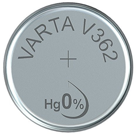 VARTA 14501362 - Knopfzellen-Batterie V362 mit 1,5 Volt, Kapazität 21 mAh, chemisches System Silberoxid, für elektronische Alltagsgeräte zur Sicherstellung einer optimalen Energieversorgung