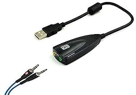 OEM Part - GenuineLogitech G430 and G230 Surround Gaming Headset USB To 3.5mm Jack Stereo Headset Adapter