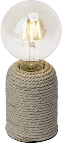 BRILLIANT lámpara Cardu lámpara de mesa natural | 1x G95, E27, 40W, adecuado para lámparas estándar (no incluidas) | Escala A ++ a E | Con interruptor de cable