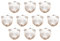 Dessin Animé en Forme d'animal de Porte en Céramique de Poignée de Placard Armoire de Cuisine Tiroir Poignées 10 Pack, Blanc