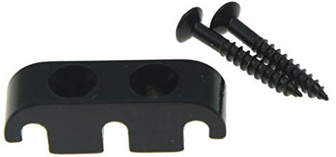 KAISH Bass Guitar String Tree Bass String Retainer with Mouting Screws Black