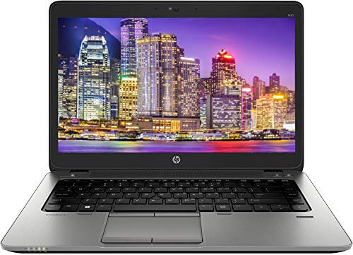 HP EliteBook 840 G2 Business Notebook mit 14 Zoll HD Display, Intel Core i7 CPU, 8GB RAM, 256GB SSD, Windows 10, (Renewed)