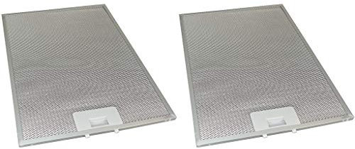 Ufixt 2 x Cooker Hood Metal Grease Filter 283mm x 380mm Fits Tricity Bendix, Whirlpool and Zanussi
