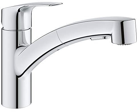 GROHE 30306001 Eurosmart - Rubinetto da cucina a doppio spruzzo, con doccetta, cromato