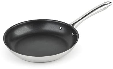Jata HSAR2124 - Sartén Inducción Acero Inoxidable La Garrotxa, Diámetro 24 cm, Antiadherente, Libre PFOA, Apta para Horno