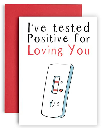 Huxters Lustige Geburtstagskarte für sie Positive I Love You Jubiläumskarte für ihn Geburtstagskarte für ihn Valentinstagskarte Jubiläumskarte Frau oder Ehemann Freund Freundin A5 (Loving You)