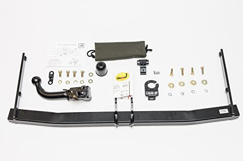 AUTO-HAK Gancio di traino completo estraibile orizzontale compatibile con Aud A3 8P due volumi 3-porte 05.2003-06.2008 + universale kit elettrico 7 poli