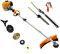 POWERTEC PRO -Desbrozadora multifuncion 7 en 1 -Corta Setos, Césped, Disco y Podadora – 65cc