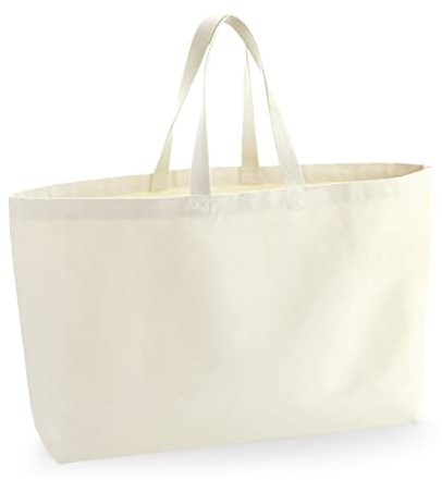 Oversized Canvas Tote Bag 56 x 41 x 16 cm