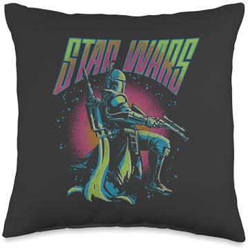 Star Wars Book of Boba Fett Retro-Poster- berwurfkissen, 40,6 x 40,6 cm, mehrfarbig