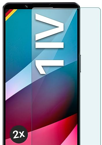 moex Schutzfolie für Sony Xperia 1 IV Glas 9H Härte, gehärtetes Schutzglas, Panzer Schutz Glas Displayschutz Folie, kompatibel mit jeder Handy Hülle, ShockProtect 2 Stück