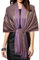 Gragengs Funken Metallic Pashmina Schals und Stola für Damen, Lange Party Tücher Einheitliche Farbe Zwei Töne,Hellviolett/Gold
