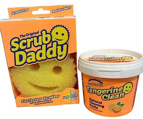 Cleaning Bundle - Scrub Daddy Sponge and Tangerine Cleaning Paste Set