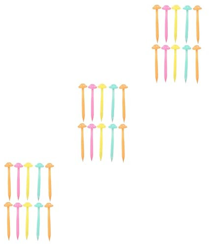 MAGICLULU 3sätze Teiliges Kreative Schüler- -mushroom Bleistifte Lustige Schreibwaren Für Schule Und Büro Rückziehbare Druckbleistifte Perfektes