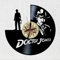 VINY WOODY Silhouette Dr Jones Dekoration Vinyl Disc Wanduhr