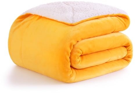 Decke Kuscheldecke, 160x200 cm Kuscheldecke Flauschig Weihnachts wolldecke, 520GSM Flauschige Decke, Warm Sherpa Decke, Wohndecke, Blanket für Mädchen und Kind