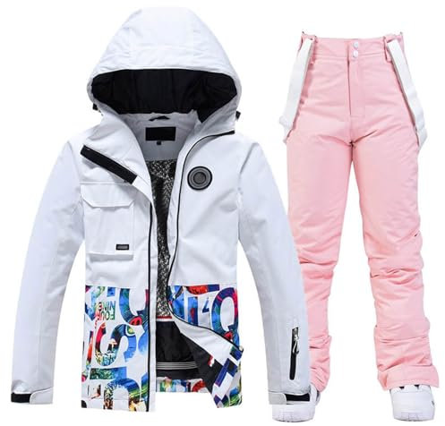 Schneelatzhose Herren Snowboard Hoodie Damen Snowboard Anzug Herren 2 Teilig Skihandschuhe Damen Herren Snowboardjacke Jacke Damen Winter Skibekleidung Damen Set Schneeanzug Mädchen