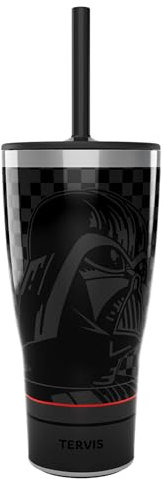 Tervis Star Wars Darth Vader The Dark Side Insulated Tumbler, 30oz - with Straw Lid, Stainless Steel