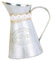INOOMP Vintage Blumentopf Weiße Krugvase Im Landhausstil Retro- Vintage Knospenvasen Blumenvase Krug Rustikales Retro-pflanzer Aus Eisen Blumenkübel Büro Schnur Metall