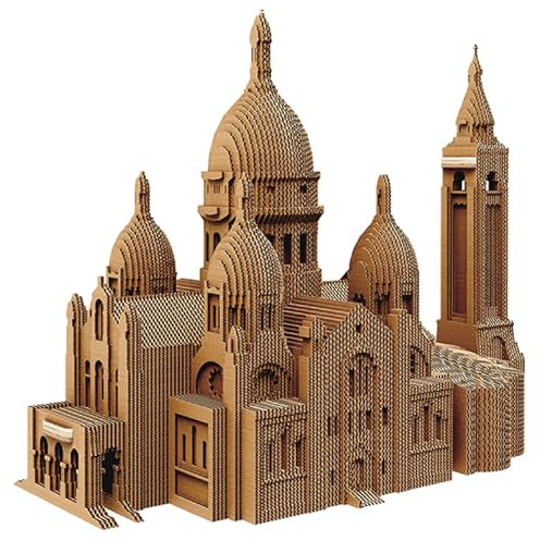 CARTONIC 3D-Puzzle – Heiliges Herz Basilica – Paris – 183 Teile Cardboard 3D Jigsaw Puzzle