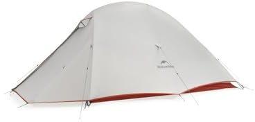 Naturehike 2024 Cloud Up Pro Zelt, Upgrade, ultraleichte Zelte, 1,36 kg, Doppelzelt für 2 Personen, für Radfahren, Camping, Rucksackreisen, Wandern, selbststehend, Bau, einfacher Aufbau (grau)
