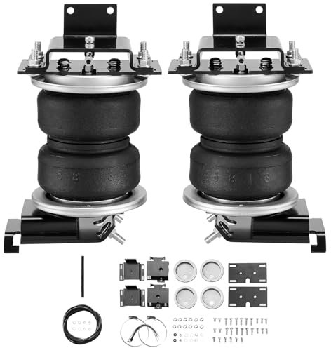 VEVOR Kit de Suspension Pneumatique Compatible avec Ram 1500 2011-2018 et Ram 1500 Classic 2019-2021, avec 2 Ressorts Pneumatiques, Capacité de Charge de 2268 kg, 5-100 PSI, pour Voitures Déplacement