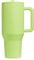 ThreeRs Hydro Vacuum Insulated Stainless Steel Travel Mug, Tumbler with Handle Straw, 1.13L, with Handle, Flip Straw, Leak-Proof Lid, Rubber Base, Keeps Drinks Hot or Cold for 24 Hours (Honeydew)