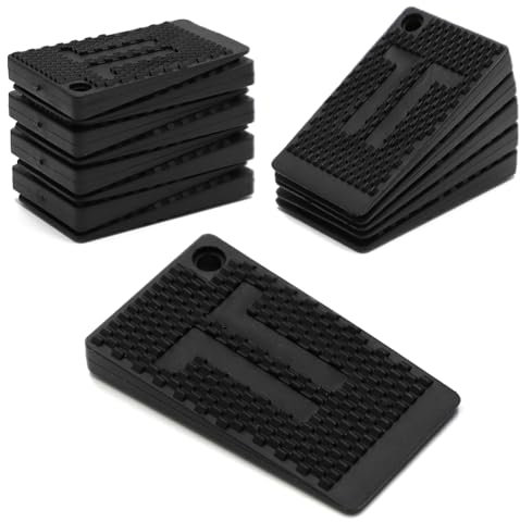 Aoyswuz 20 Stück Möbel Nivellierpads Weich TPE Gummi Vielseitiger Gummikeil rutschfest Wedge-Unterlegscheiben für Möbel, Tisch, Stuhl, Schrank