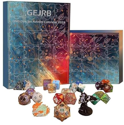 WürfelAdventskalender 2024, Dungeons And DragonsAdventskalender Für Würfel, Würfelset Adventskalender 2024, 24 Tage Polyedrisches WürfelsetAdventskalender Für Erwachsene Und Teenager