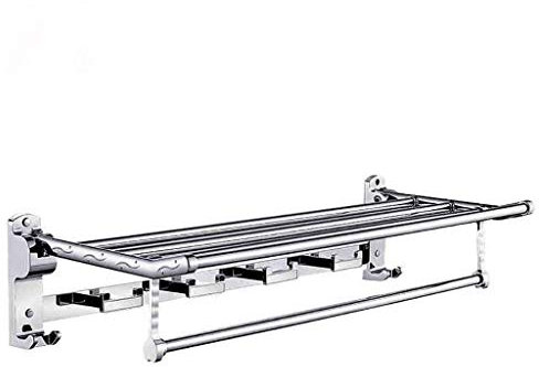 ASumPio Support De Douche, Organisateur De Douche, Porte-Serviettes De Salle De Bain, Acier Inoxydable Épais,40cm